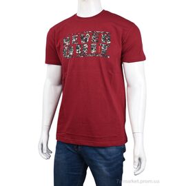 Футболка чоловіча Літо 3707-0082-1 bordo (4 шт. р.сіткаM-2XL) "Мир" недорого оптом від прямого постачальника