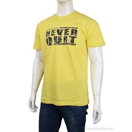 Футболка чоловіча Літо 3707-0082-4 yellow (4 шт. р.сіткаM-2XL) "Мир" недорого оптом від прямого постачальника