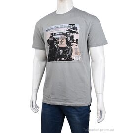 Футболка чоловіча Літо 3707-100-1 grey (4 шт. р.сіткаM-2XL) "Мир" недорого оптом від прямого постачальника