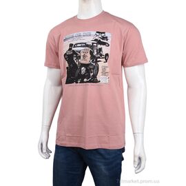Футболка чоловіча Літо 3707-100-5 pink (4 шт. р.сіткаM-2XL) "Мир" недорого оптом від прямого постачальника