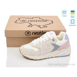 Фотография Кроссовки женские модные Весна/осень IWZ24347 grey (8 пар р.36-41) "Restime" недорого оптом от прямого поставщика