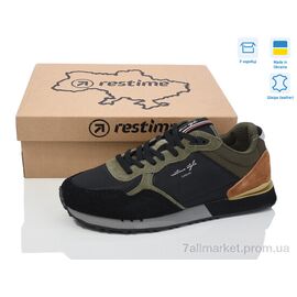 Фотография Кроссовки мужские модные Весна/осень JM024030 khaki (8 пар р.41-45) "Restime" недорого оптом от прямого поставщика