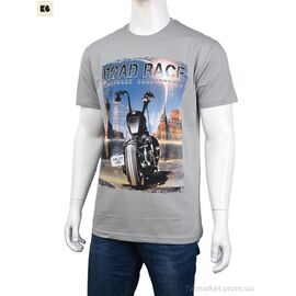Футболка чоловіча Літо 3707-116-3 grey (4 шт. р.сіткаM-2XL) "BIG" недорого оптом від прямого постачальника