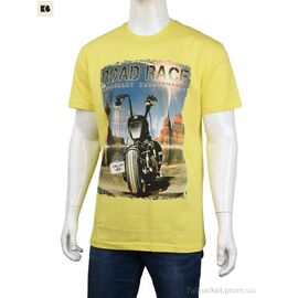 Футболка чоловіча Літо 3707-116-5 yellow (4 шт. р.сіткаM-2XL) "BIG" недорого оптом від прямого постачальника