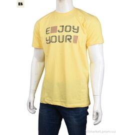 Футболка чоловіча Літо 3707-103-3 yellow (4 шт. р.сіткаM-2XL) "BIG" недорого оптом від прямого постачальника