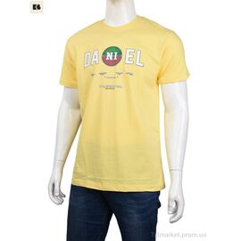 Футболка чоловіча Літо 3707-0088-4 yellow (4 шт. р.сіткаM-2XL) "BIG" недорого оптом від прямого постачальника