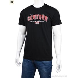 Футболка чоловіча Літо 3707-150-1 black (4 шт. р.сіткаM-2XL) "BIG" недорого оптом від прямого постачальника