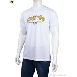 Футболка чоловіча Літо 3707-150-3 white (4 шт. р.сіткаM-2XL) "BIG" недорого оптом від прямого постачальника