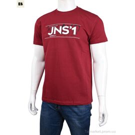 Футболка чоловіча Літо 3707-0080-1 bordo (4 шт. р.сіткаM-2XL) "BIG" недорого оптом від прямого постачальника