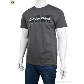 Футболка чоловіча Літо 3707-0085-5 khaki (4 шт. р.сіткаM-2XL) "BIG" недорого оптом від прямого постачальника