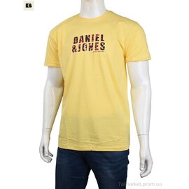 Футболка чоловіча Літо 3707-0072-5 yellow (4 шт. р.сіткаM-2XL) "BIG" недорого оптом від прямого постачальника