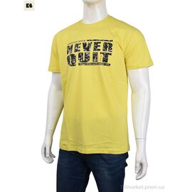 Футболка чоловіча Літо 3707-0082-4 yellow (4 шт. р.сіткаM-2XL) "BIG" недорого оптом від прямого постачальника