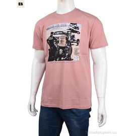 Футболка чоловіча Літо 3707-100-5 pink (4 шт. р.сіткаM-2XL) "BIG" недорого оптом від прямого постачальника