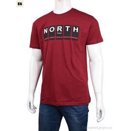 Футболка чоловіча Літо 3707-0070-2 bordo (4 шт. р.сіткаM-2XL) "BIG" недорого оптом від прямого постачальника