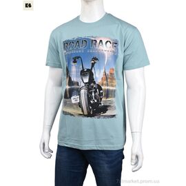 Футболка чоловіча Літо 3707-116-4 green (4 шт. р.сіткаM-2XL) "BIG" недорого оптом від прямого постачальника