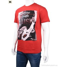 Футболка чоловіча Літо 3707-115-3 red (4 шт. р.сіткаM-2XL) "BIG" недорого оптом від прямого постачальника