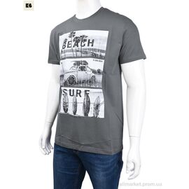 Футболка чоловіча Літо 3707-0078-3 green (4 шт. р.сіткаM-2XL) "BIG" недорого оптом від прямого постачальника