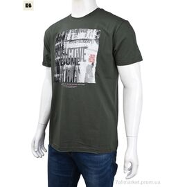 Футболка чоловіча Літо 3707-109-1 green (4 шт. р.сіткаM-2XL) "BIG" недорого оптом від прямого постачальника