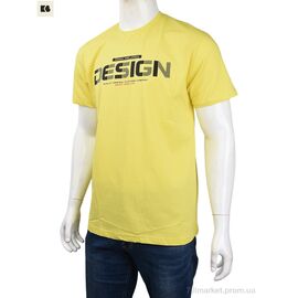 Футболка чоловіча Літо 3707-69-5 yellow (4 шт. р.сіткаM-2XL) "BIG" недорого оптом від прямого постачальника