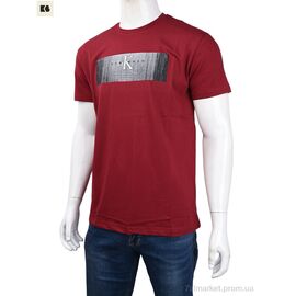 Футболка чоловіча Літо 3707-0084 bordo (4 шт. р.сіткаM-2XL) "BIG" недорого оптом від прямого постачальника