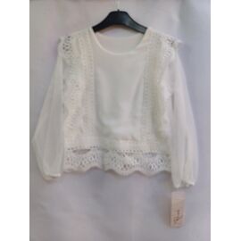 Фотография Блузка детская на девочку 9957 white-old-1 р.6-14 "iBamBino" недорого оптом от прямого поставщика