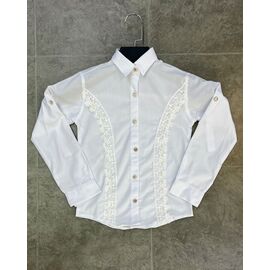 Сорочка дитяча на дівчинку 9955 white-old-1 р.6-9 "iBamBino" недорого оптом від прямого постачальника