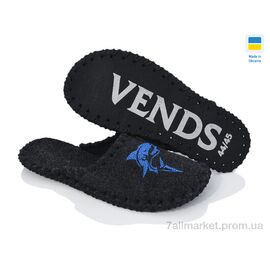 Тапки чоловічі домашні Весна/осінь 379M чорний (9 пар р.40-45) "Active" недорого оптом від прямого постачальника