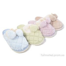 Фотография Тапки женские для дома Весна/осень L682 mix (12 пар р.36-41) "Deshman" недорого оптом от прямого поставщика