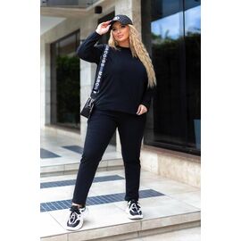 Фотография Костюм спортивный женский тёплый 027 black р.48-58 "Bulavka" недорого оптом от прямого поставщика