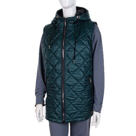 Жилетка жіноча A01-1 d.green р.52-58 "SDF" недорого оптом від прямого постачальника