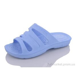 Шльопанці дитячі літні Літо 501 блакитний (8 пар р.28-35) "Крок" недорого оптом від прямого постачальника