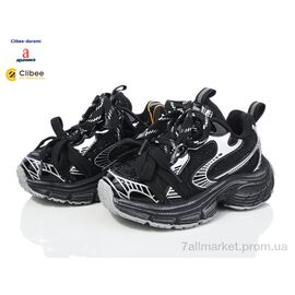Фотография Кроссовки детские модные Весна/осень AB86803 black (5 пар р.26-30) "Clibee-Doremi" недорого оптом от прямого поставщика