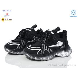 Фотография Кроссовки детские модные Весна/осень AS866517 black (7 пар р.31-37) "Clibee-Doremi" недорого оптом от прямого поставщика