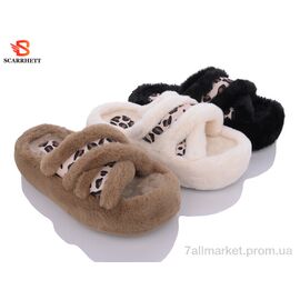 Фотография Тапки женские для дома Весна/осень 1332 mix (12 пар р.36-41) "SCARRHETT" недорого оптом от прямого поставщика