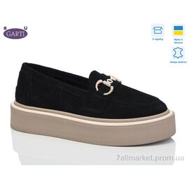 Фотография Туфли женские стильные Весна/осень 0419 чорний беж замш (6 пар р.36-40) "Garti" недорого оптом от прямого поставщика