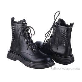 Фотография Ботинки женские стильные Весна/осень Prime SCR0320-13 BLACK KOGA-1 (8 пар р.36-41) "Prime-Opt" недорого оптом от прямого поставщика