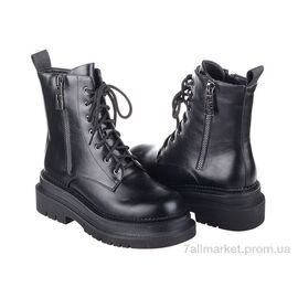 Фотография Ботинки женские стильные Весна/осень Prime SCR0320-52 BLACK KOGA-1 (8 пар р.36-41) "Prime-Opt" недорого оптом от прямого поставщика