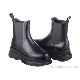 Фотография Ботинки женские стильные Весна/осень Prime SCR0511-01 BLACK KOGA-1 (8 пар р.36-41) "Prime-Opt" недорого оптом от прямого поставщика