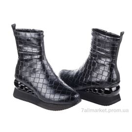 Черевики жіночі стильні Весна/осінь Prime SCR0511-02 BLACK KOGA-1 (8 пар р.36-41) "Prime-Opt" недорого оптом від прямого постачальника