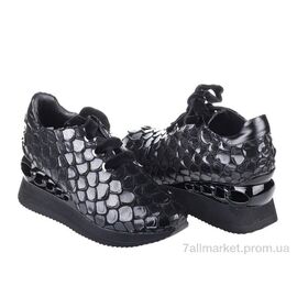 Фотография Туфли женские стильные Весна/осень Prime SCR0511-11 BLACK LAK-1 (8 пар р.36-41) "Prime-Opt" недорого оптом от прямого поставщика