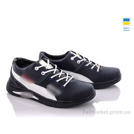 Фотография Кроссовки детские модные Весна/осень 22Д-6А сине-белый (8 пар р.34-39) "Paolla" недорого оптом от прямого поставщика