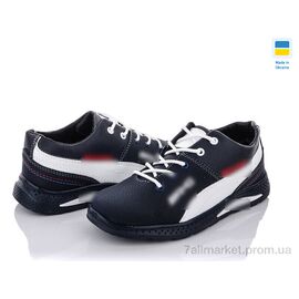 Фотография Кроссовки детские модные Весна/осень 22Д-6 сине-белый (8 пар р.34-39) "Paolla" недорого оптом от прямого поставщика