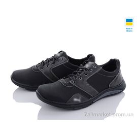 Кросівки чоловічі модні Весна/осінь Yulius 90-3 чорний (8 пар р.40-45) "Paolla" недорого оптом від прямого постачальника