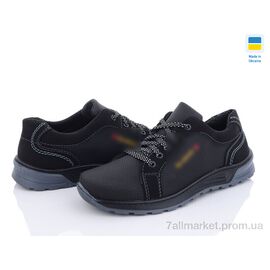 Фотография Кроссовки мужские модные Весна/осень Kluchkovskyy 127-8 чорний (8 пар р.40-45) "Paolla" недорого оптом от прямого поставщика