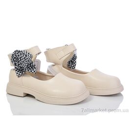 Фотография Туфли детские удобные Весна/осень G35 (B6850) beige (8 пар р.31-36) "Violeta" недорого оптом от прямого поставщика