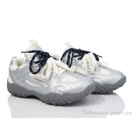 Кросівки жіночі модні Весна/осінь F060 grey (10 пар р.36-40) "Shev-Shoes" недорого оптом від прямого постачальника