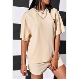 Фотография Костюм женский 2218 beige р.L-2XL "CLOVER" недорого оптом от прямого поставщика