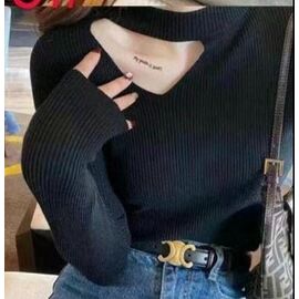 Светр жіночий 140 black р.L-2XL "CLOVER" недорого оптом від прямого постачальника