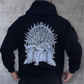 Фотография Худи мужской 470 black р.M-3XL "Madoka" недорого оптом от прямого поставщика