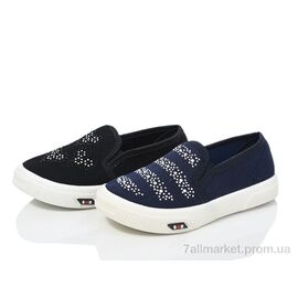 Фотография Слипоны детские без шнурков Весна/осень 2850-0022 z mix (16 пар р.25-30) "DeMur" недорого оптом от прямого поставщика